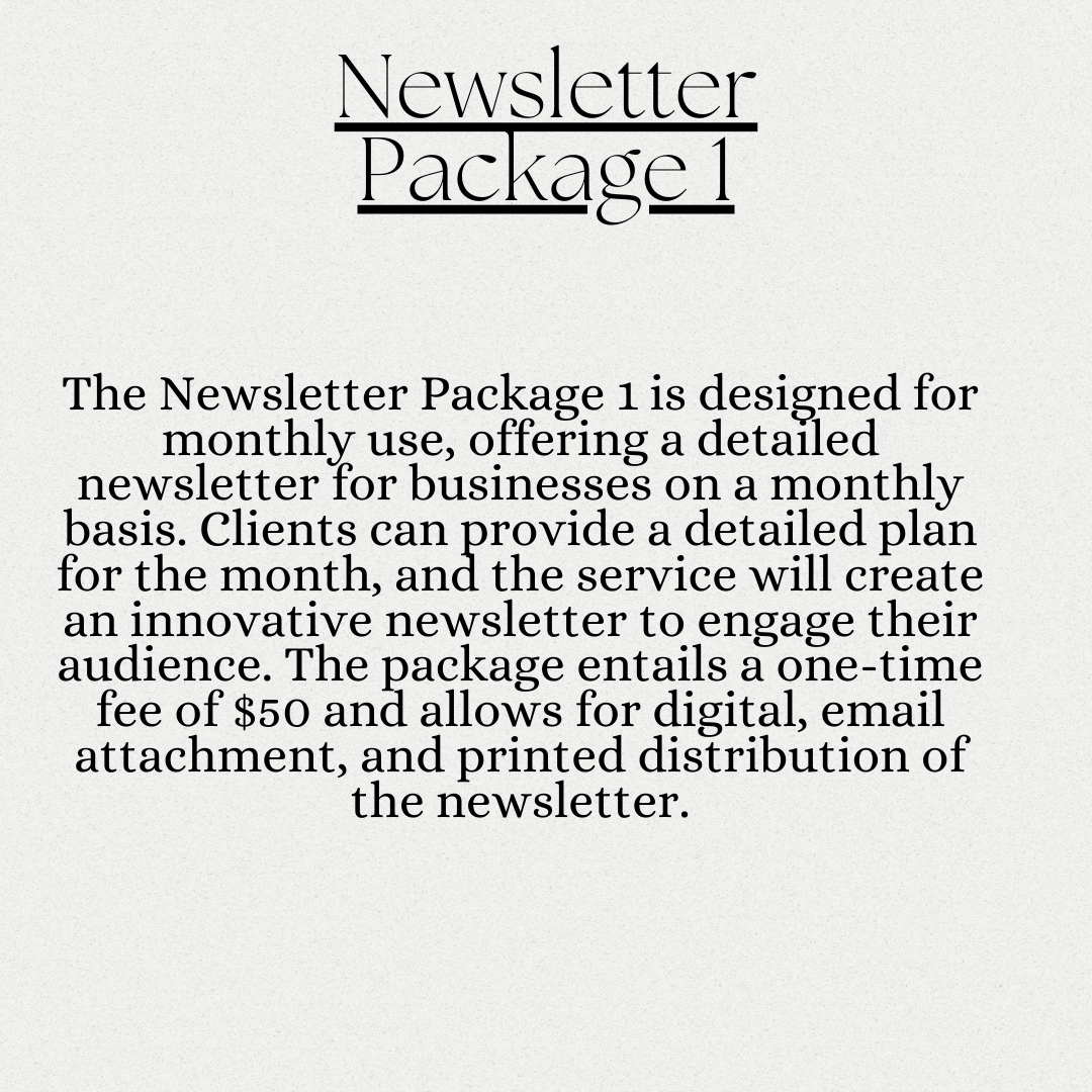 Newsletter Packages