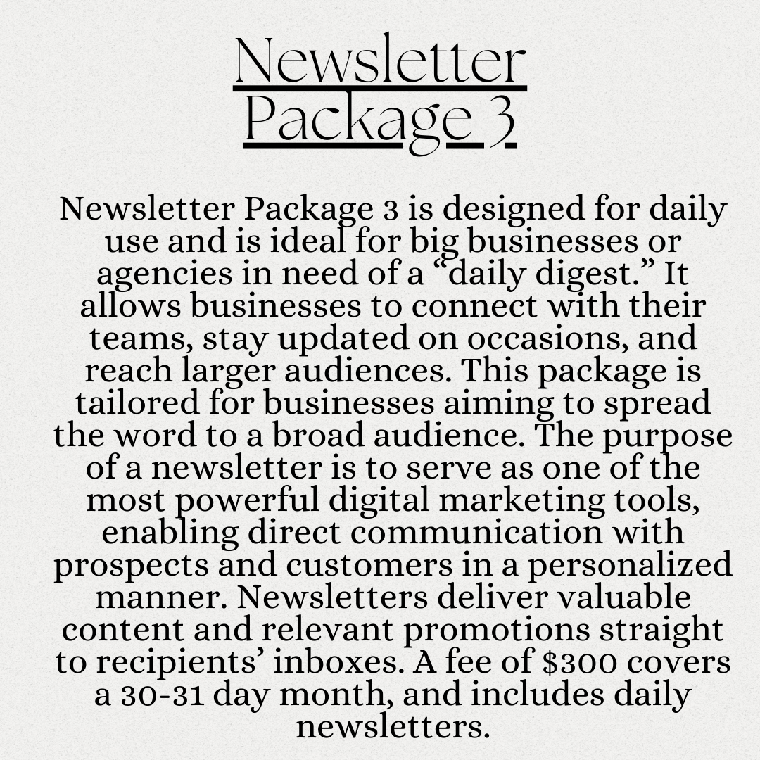 Newsletter Packages